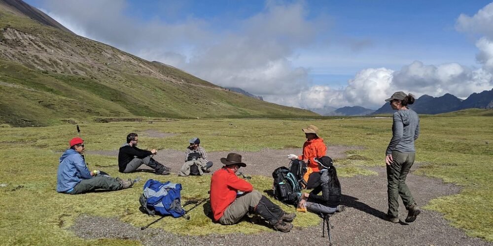 A short break in a beautiful landscape on the Ausangate trek 7 days