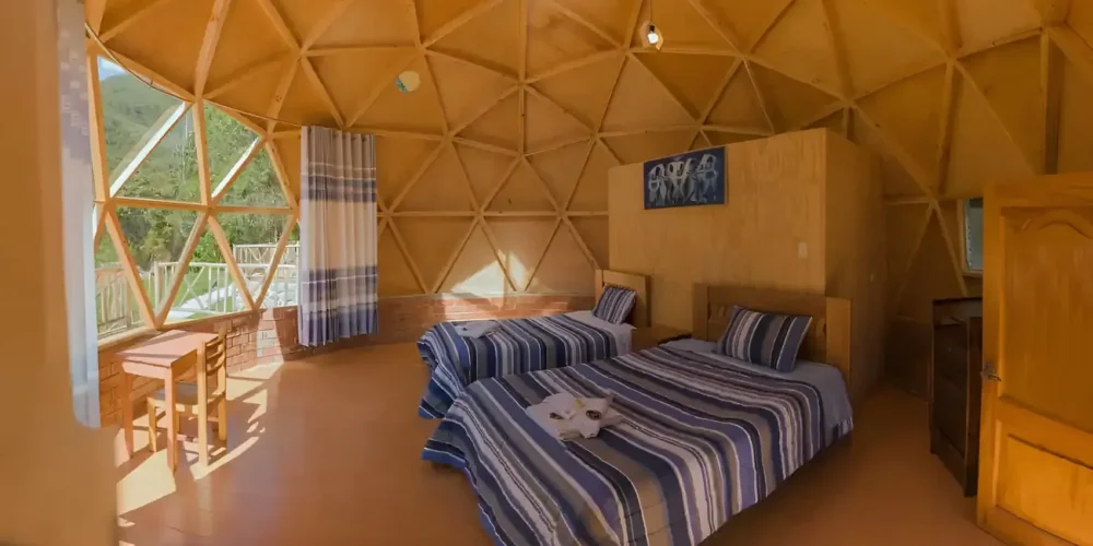 Our luxury domes inside: Second camp