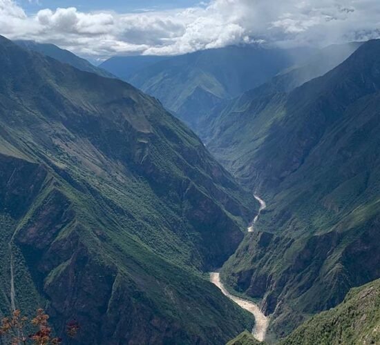 a look from marampata to the apurimac canyon before reaching Choquequirao