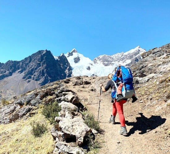 in the lares trek 6 days you will see snowy mountains and beautiful landscapes