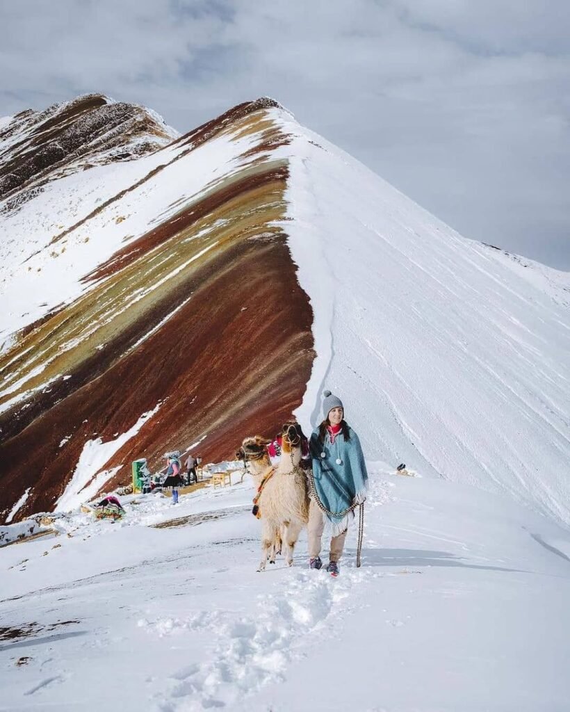 Mountain of Colors A rainbow in the snowy Andes