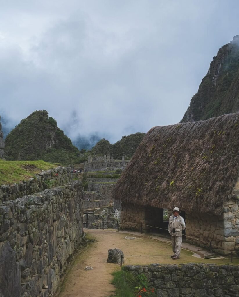 Park ranger at the citadel of Machu Picchu