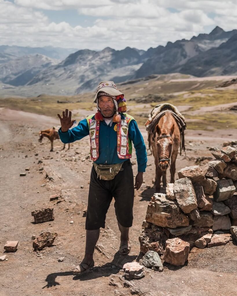 muleteer with his horse