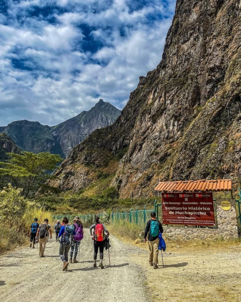 Arriving at Hidroeléctrica and walking alongside the train tracks is really exciting, it shows us that we are getting closer to our goal, Machu Picchu.