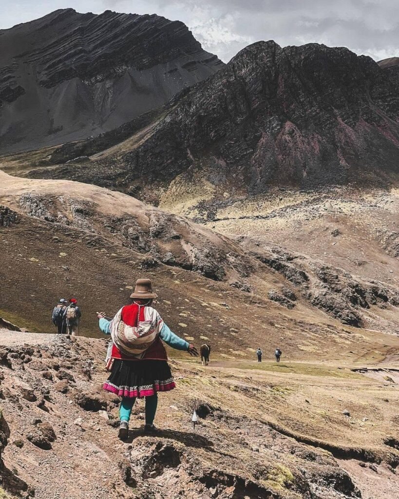 Imagine a peaceful sunrise away from the crowds on your last day in front of a beautiful view like Rainbow Mountain.