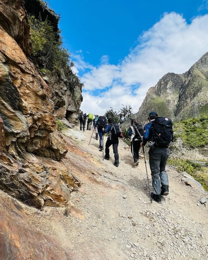 Impressive stairs on the Inca Trail! 