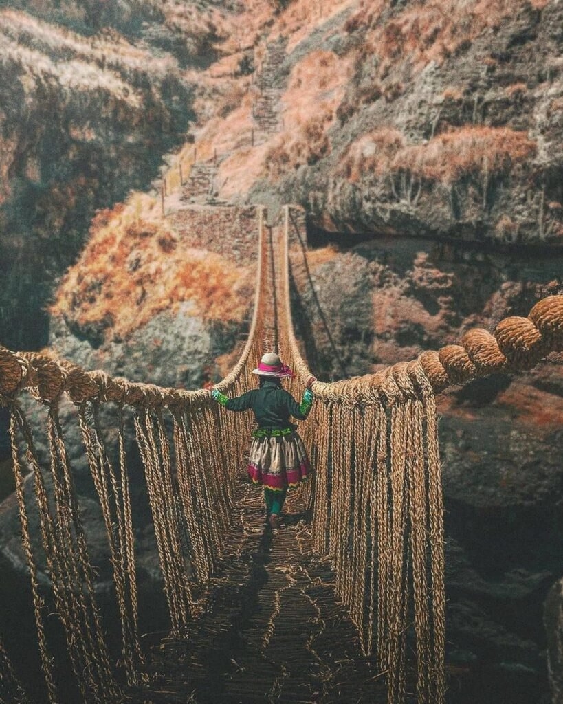 Would you like to cross the last Inca bridge